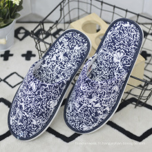 Slippers de lin en gros très confortables pour les femmes